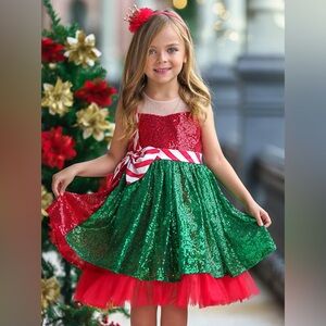 Mia Belle Girls Christmas Dresses size 10